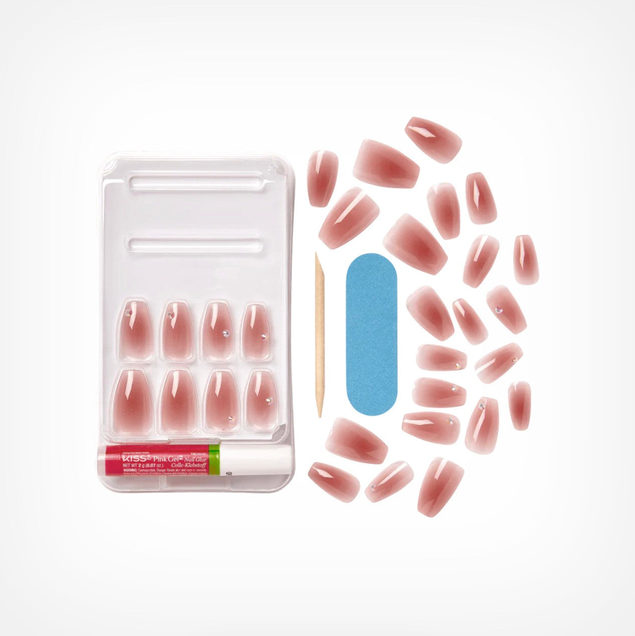 KISS Bare But Better Premium Nails - Shine