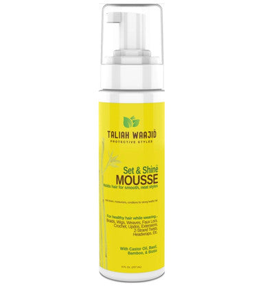 Taliah Waajid Protective Styles Set And Shine Mousse (8 oz)