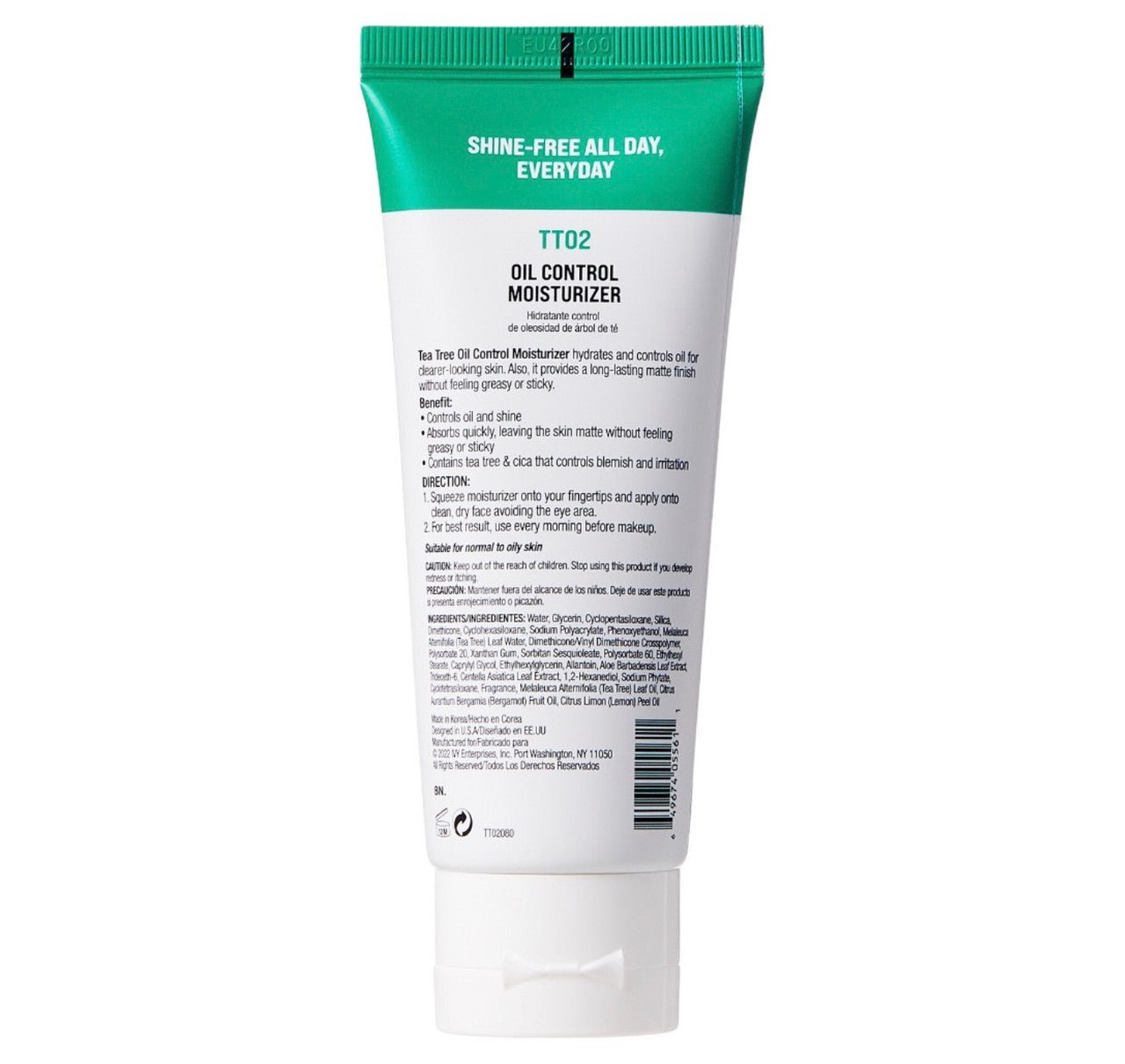 KISS Tea Tree Oil Control Moisturizer (3.38 oz)