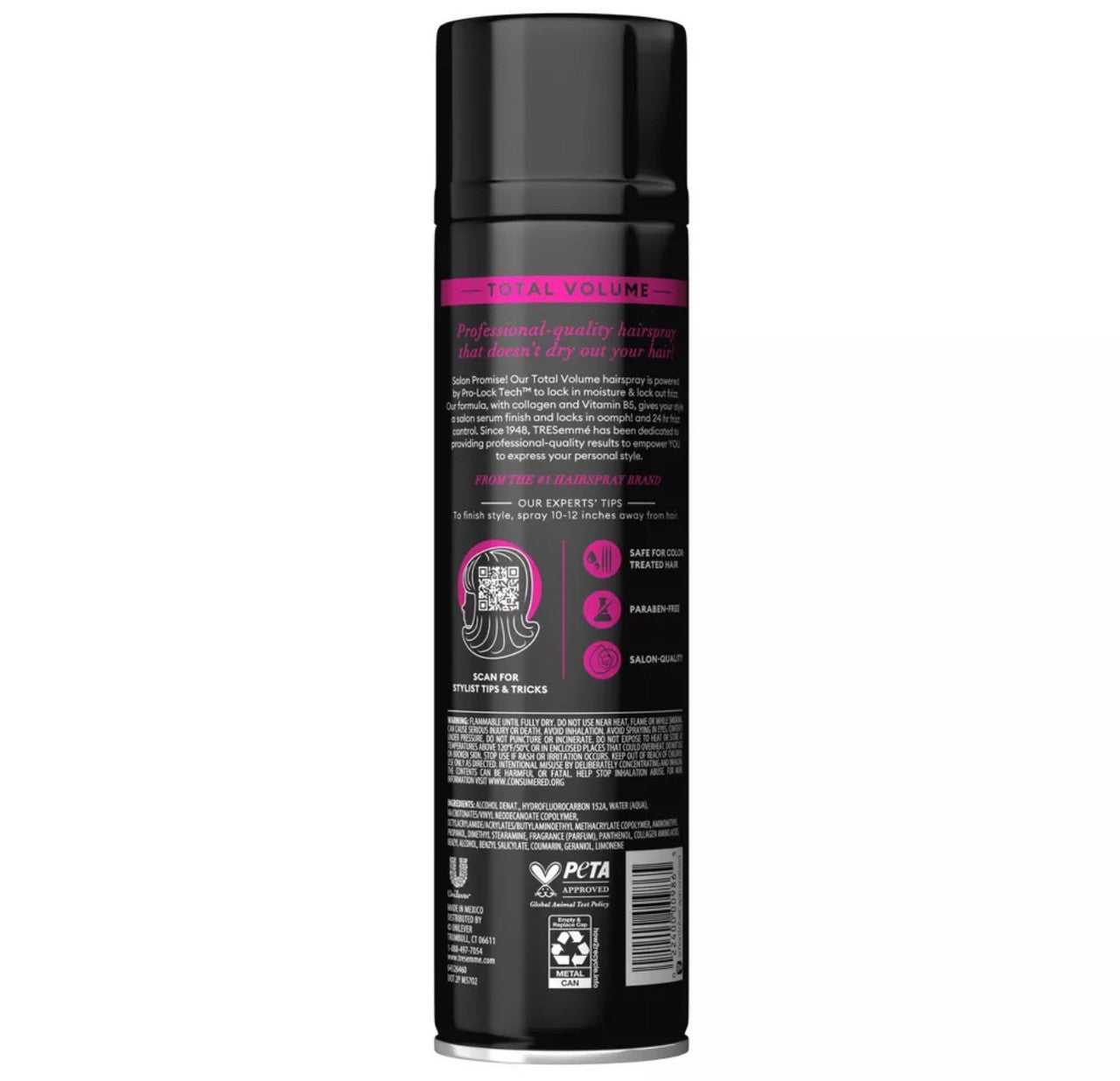 TRESemme Total Volume Hairspray for 24-Hour Frizz Control (11 oz)