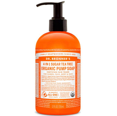 Dr. Bronner's 4 IN 1 Sugar Tea Tree Organic Pump Soap (12oz)