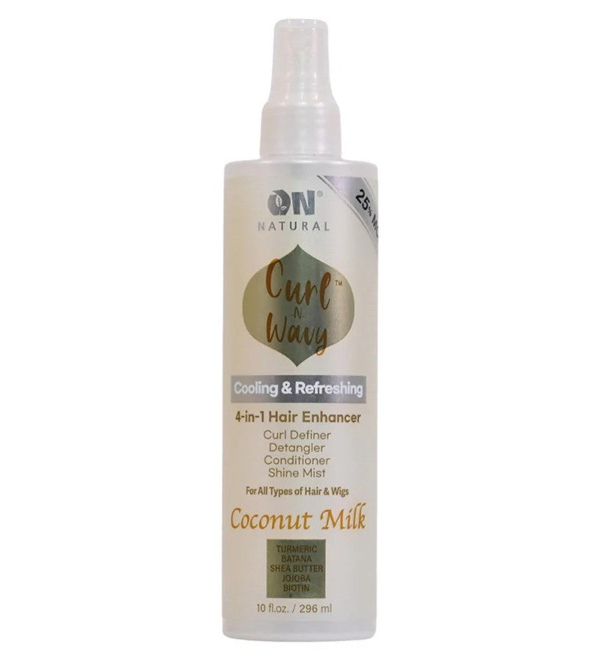 ON NATURAL Curl & Wavy Coconut Milk Conditioner & Detangler (10oz)