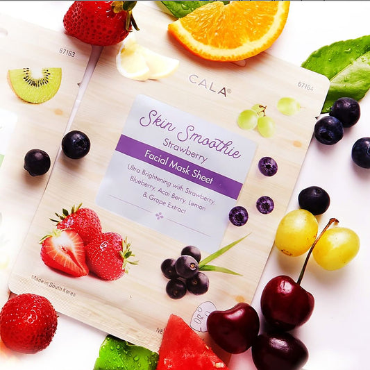 CALA Skin Smoothie Facial Mask (1 Sheet) - Strawberry