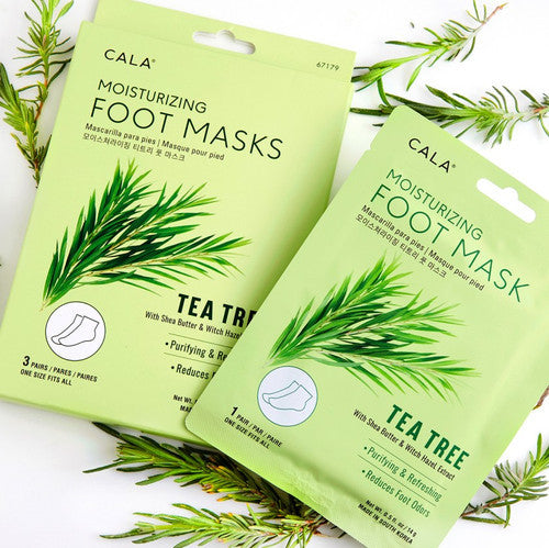CALA Moisturizing Foot Mask (5 Masks) - Tea Tree