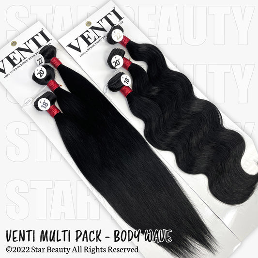 VENTI 100% Human Hair Bundle Multi Pack - Body Wave