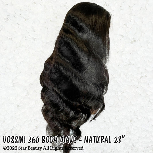 VOSSMI 100% Unprocessed Human Hair 360 Lace Wig - Body Wave