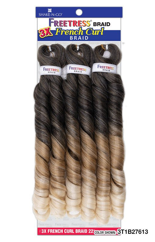SHAKE N GO Freetress 3X French Curl Braid 22"