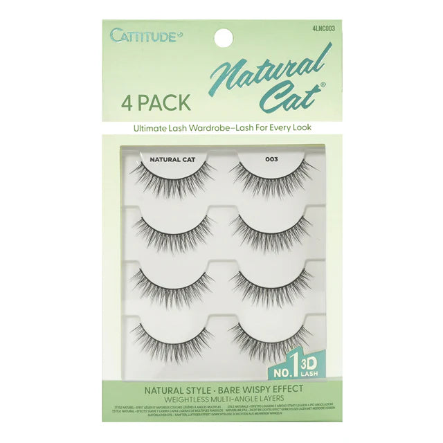 EBIN CATTITUDE Eyelashes - Natural Cat (4 Pairs) - Variant 03