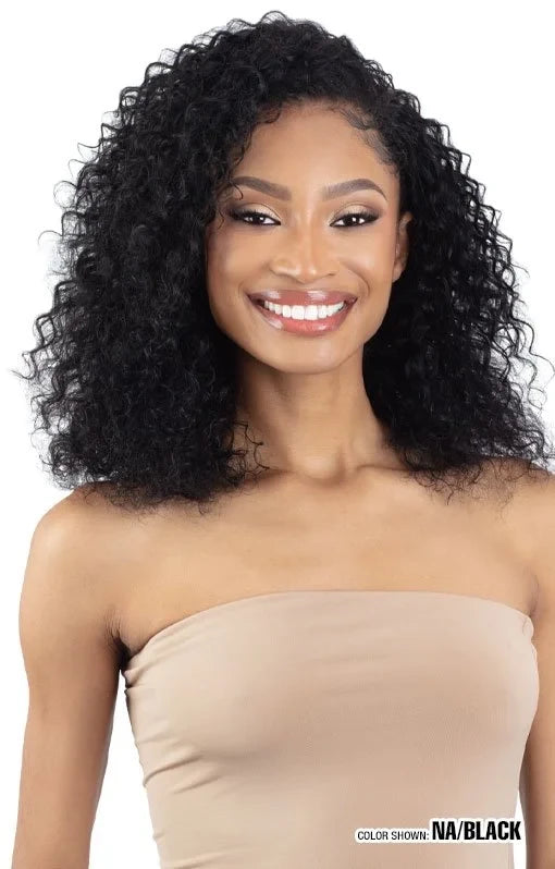SHAKE N GO Naked 100% Human Hair Premium Half Wig - Water Curl 18" - product image 2