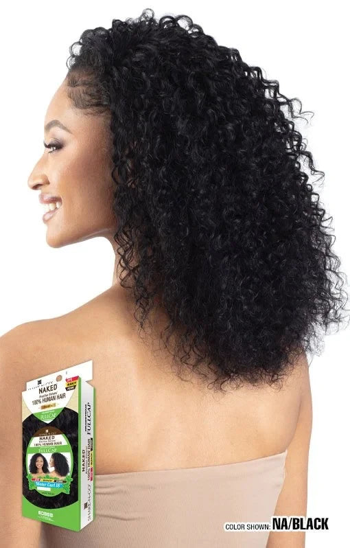 SHAKE N GO Naked 100% Human Hair Premium Half Wig - Water Curl 18" - product image 3