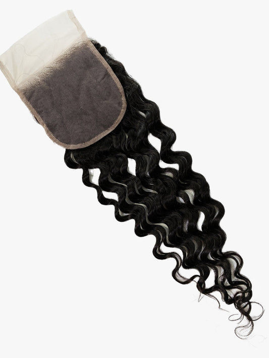 SILVER 100% Human Hair 5X5 HD Closure - Deep (10"- 20") - product image 2
