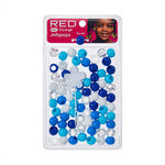 RED Jellypopz Hairbeads (X-Large) - Color Blue Asst swatch