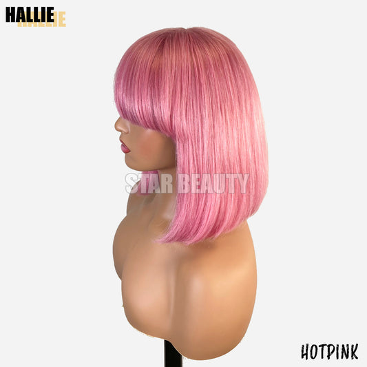 Bellatique 100% Human Hair Full Wig - HALLIE(HOT PINK) - product image 2