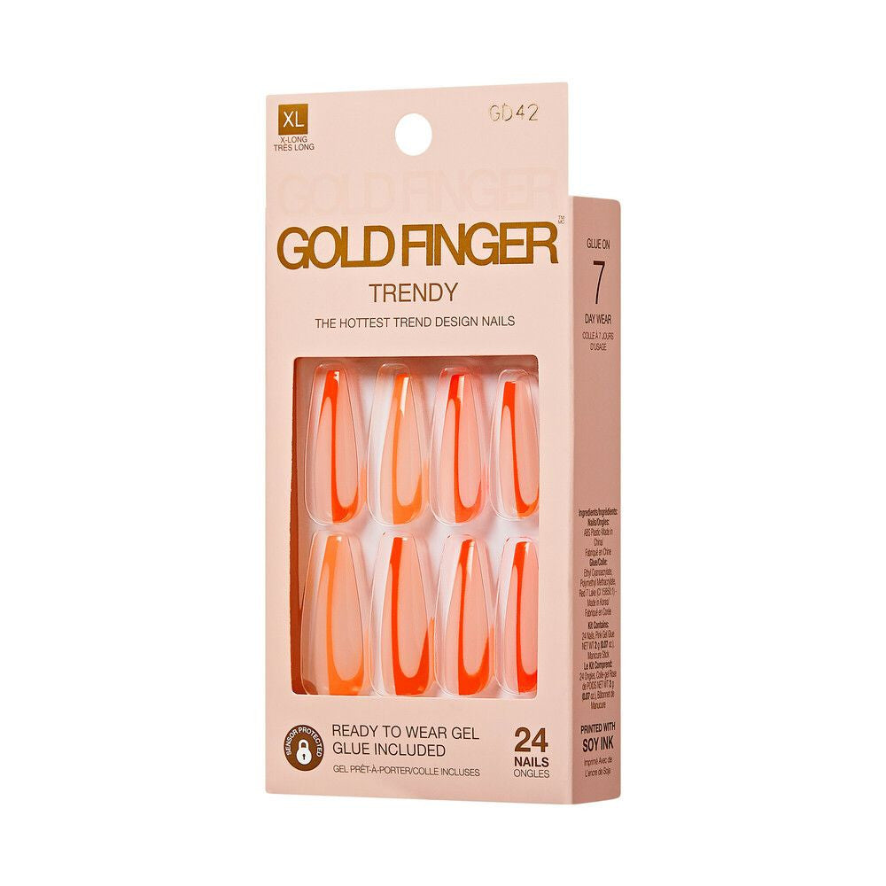 KISS Gold Finger Trendy Nail - Green Flags
