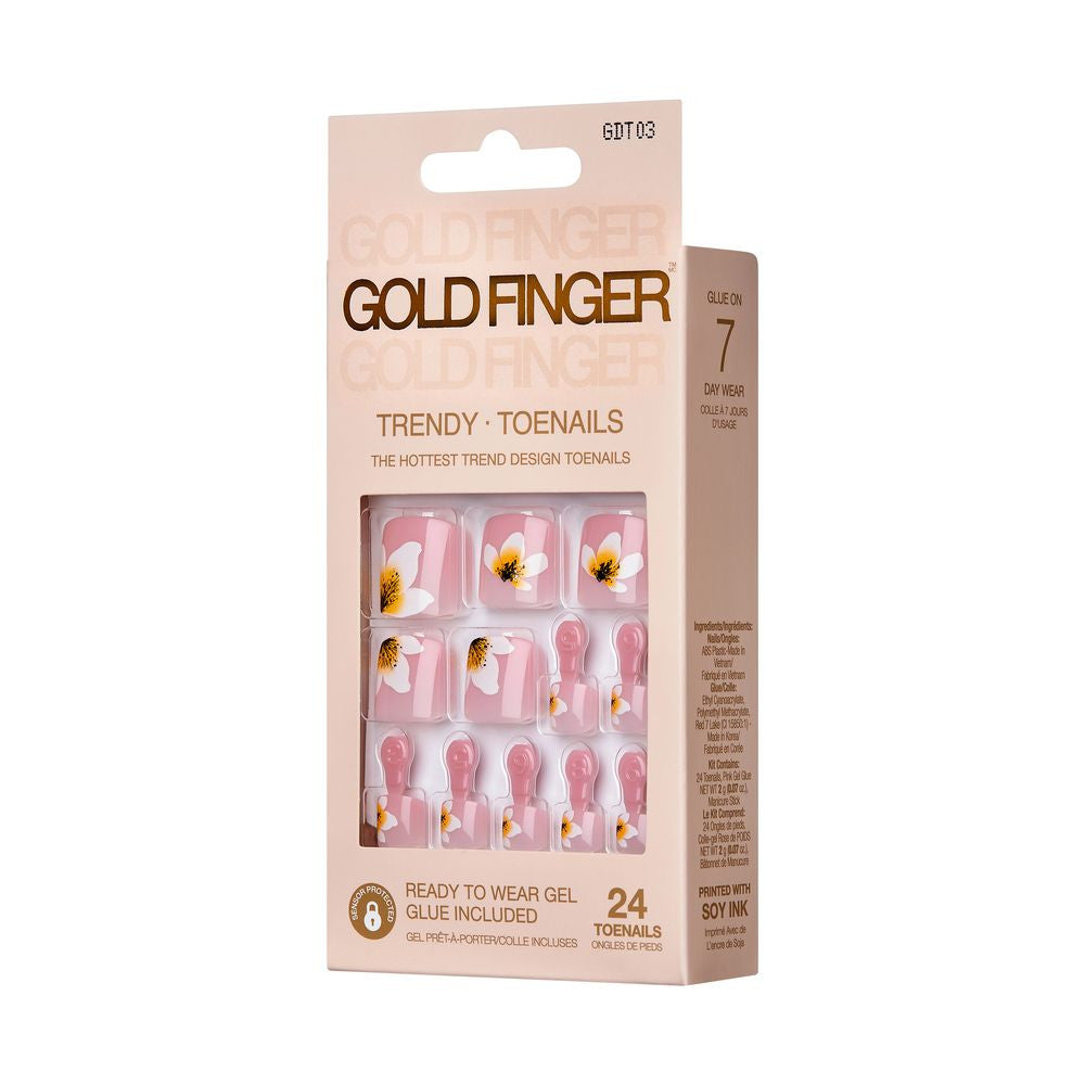 Kiss Gold Finger Solid Color Toenails - HONEY DAISY