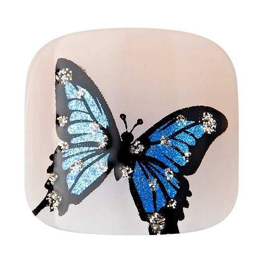 Kiss Gold Finger Solid Color Toenails - BUTTERFLIES