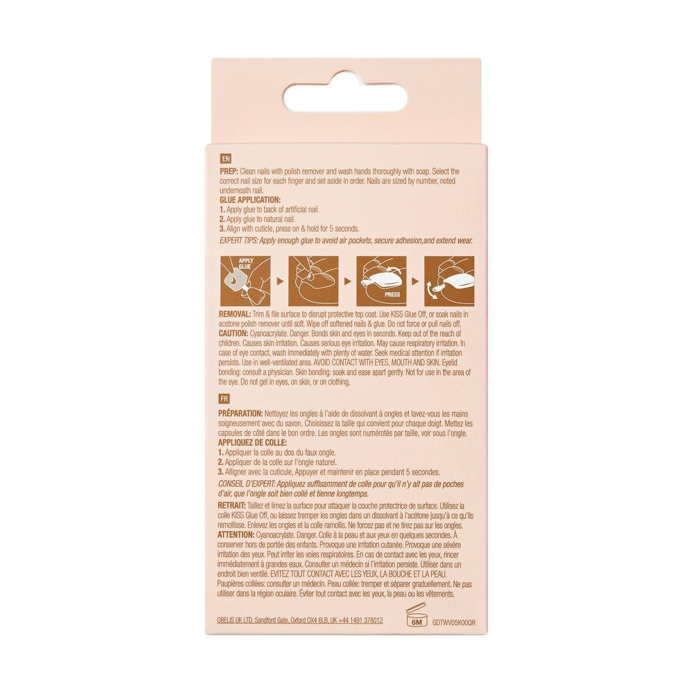 Kiss Gold Finger Trendy Wider Fit Toenails - SMILEY