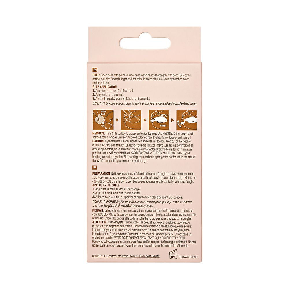 Kiss Gold Finger Trendy Wider Fit Toenails - ENCHANTED