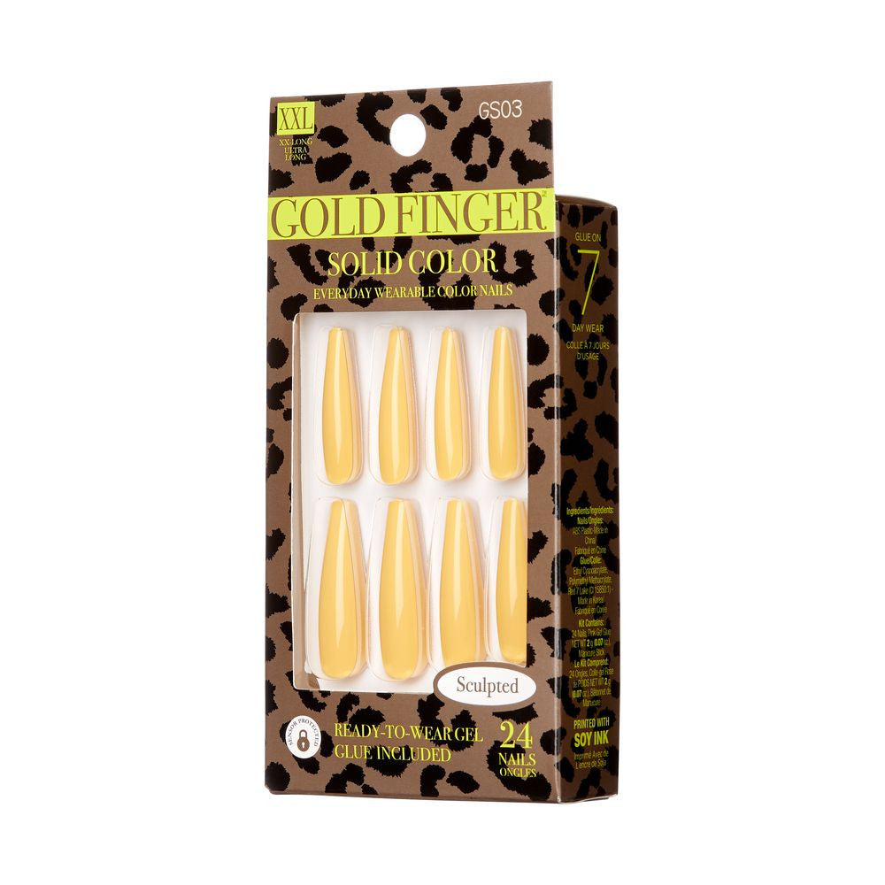 Kiss Gold Finger Sculpted Nail - LEVEL UP