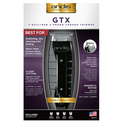 Andis GTX T-Outliner 3-Prong Corded Trimmer