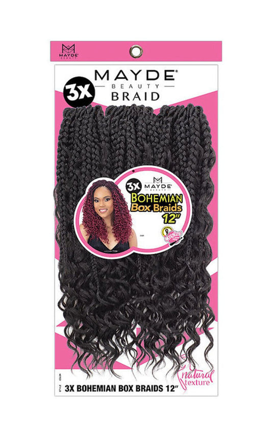 Mayde Beauty Synthetic Crochet Braids - 3X Bohemian Box Braid