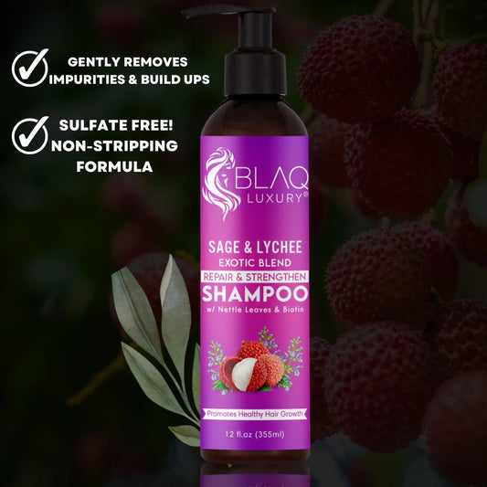 BLAQ Sage & Lychee Repair and Strengthen Hair Shampoo