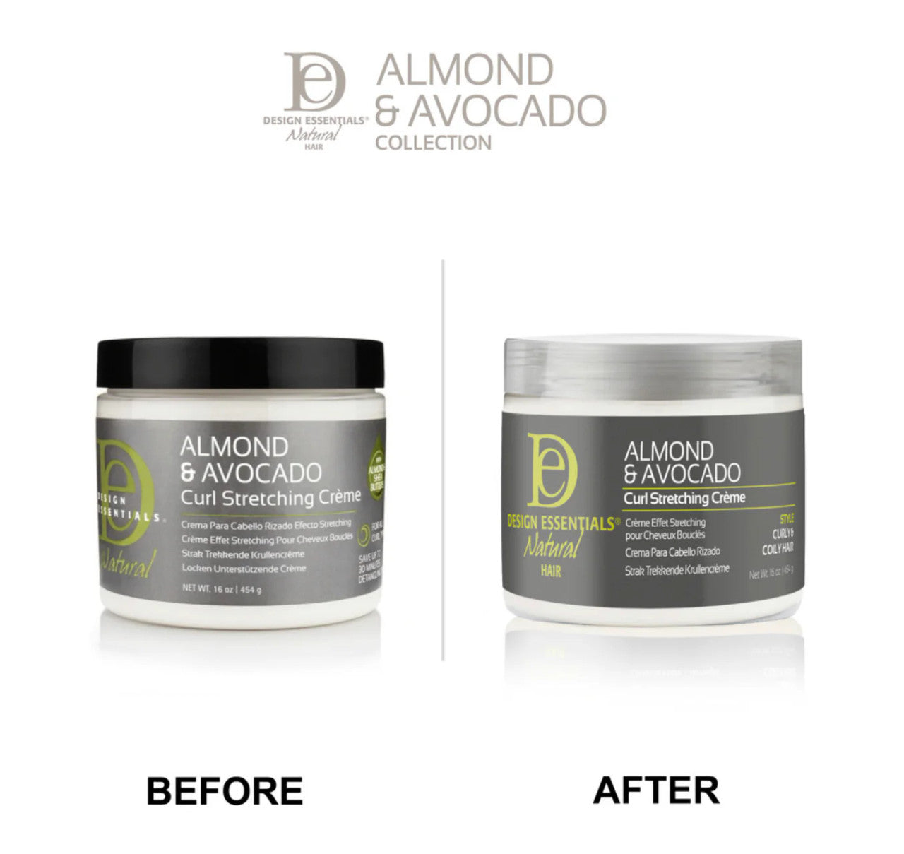 Design Essentials Natural Almond & Avocado Curl Stretching Cream