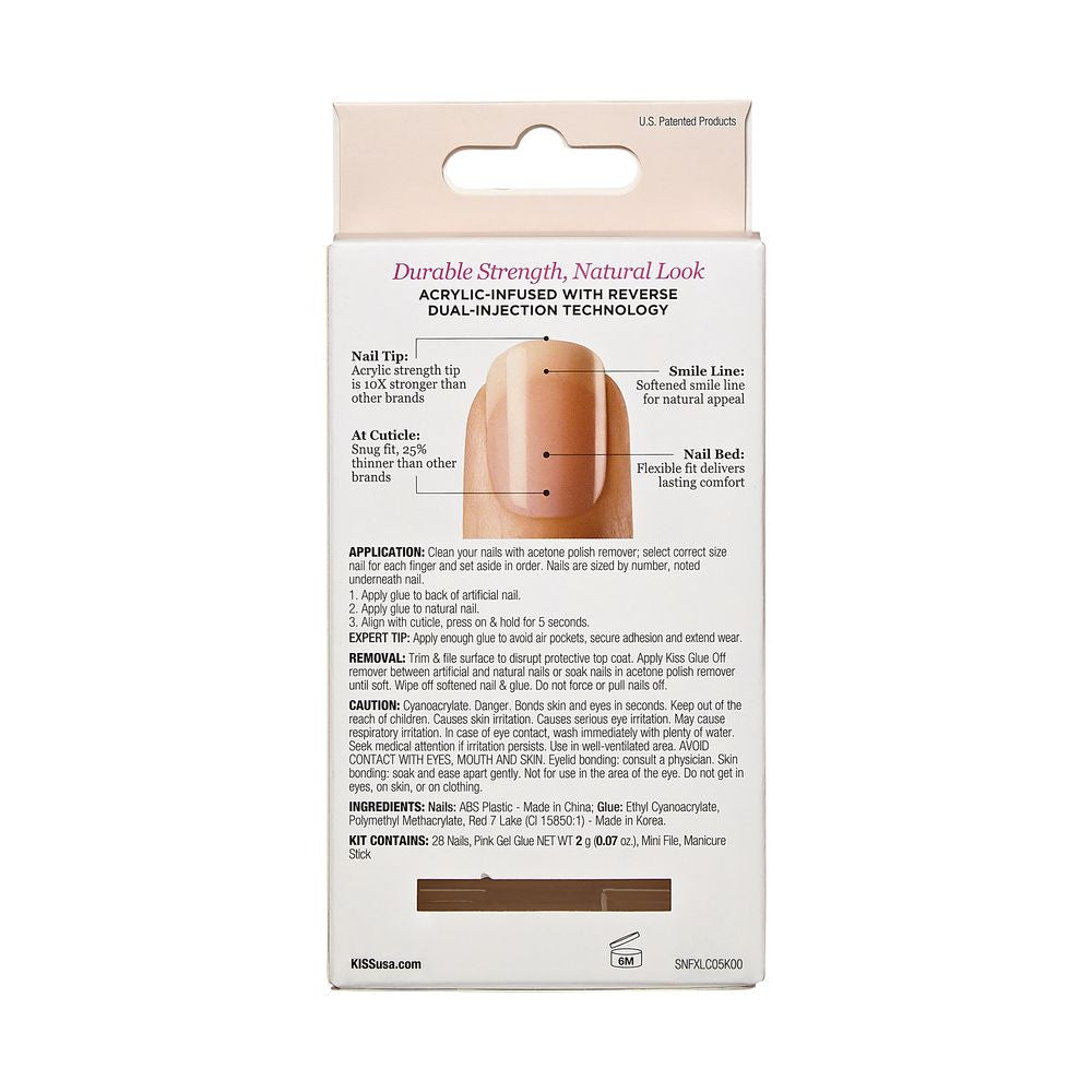 Kiss Salon Acrylic French Nude - LIE AGAIN