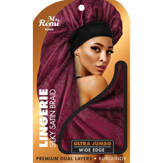Annie Ms. Remi Lingerie Wide Edge Silky Braid Bonnet Ultra Jumbo