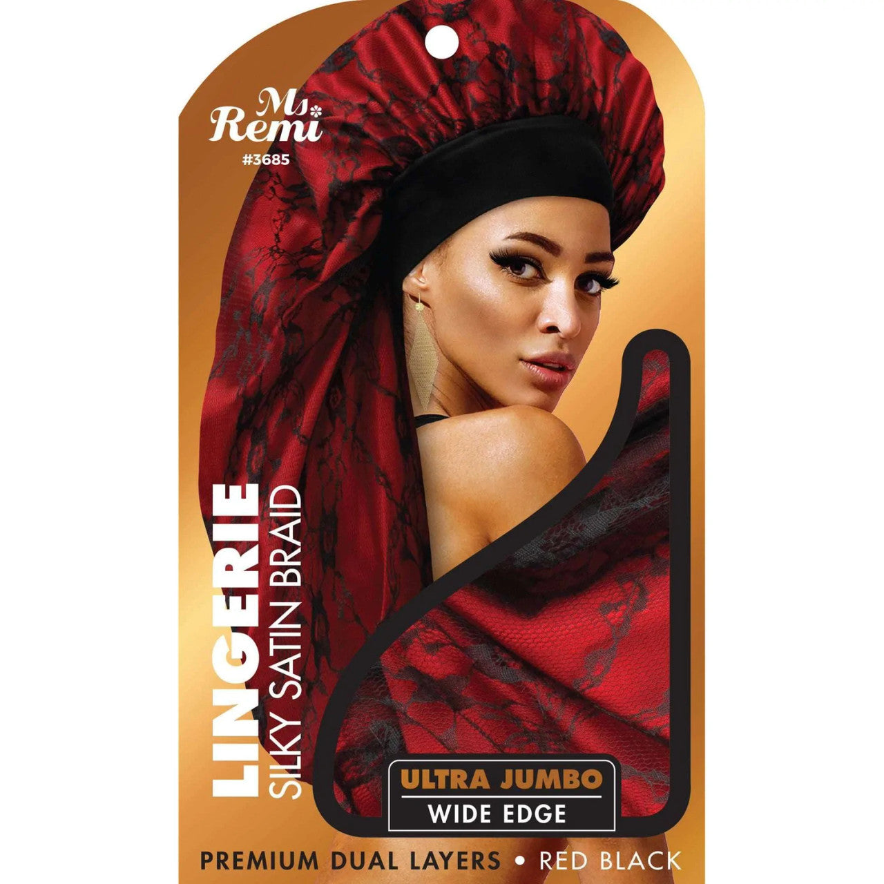 Annie Ms. Remi Lingerie Wide Edge Silky Braid Bonnet Ultra Jumbo