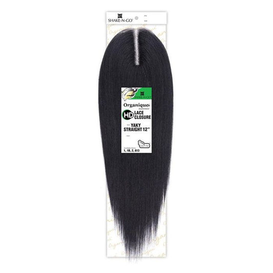 SHAKE N GO Organique HD Lace Closure - Yaki Straight 16"