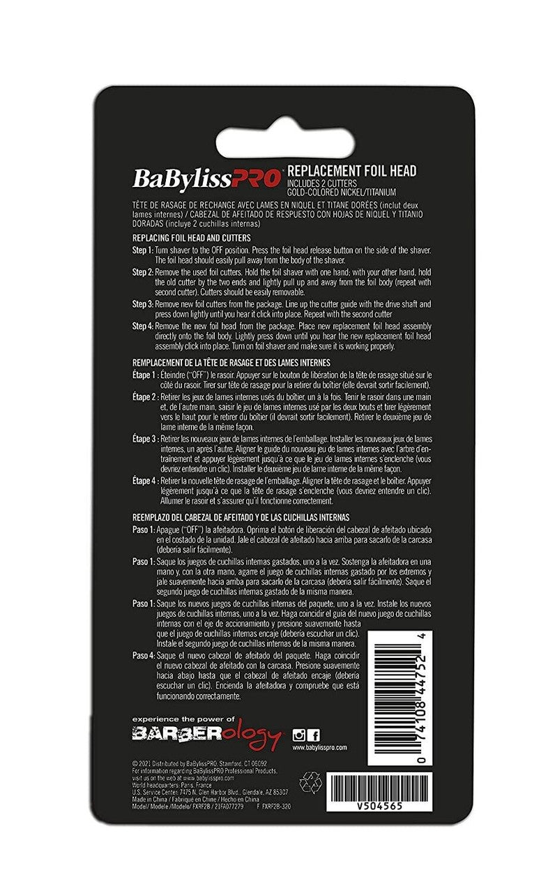 BABYLISS PRO Replacement Foil & Cutter FXFS2B (Black)