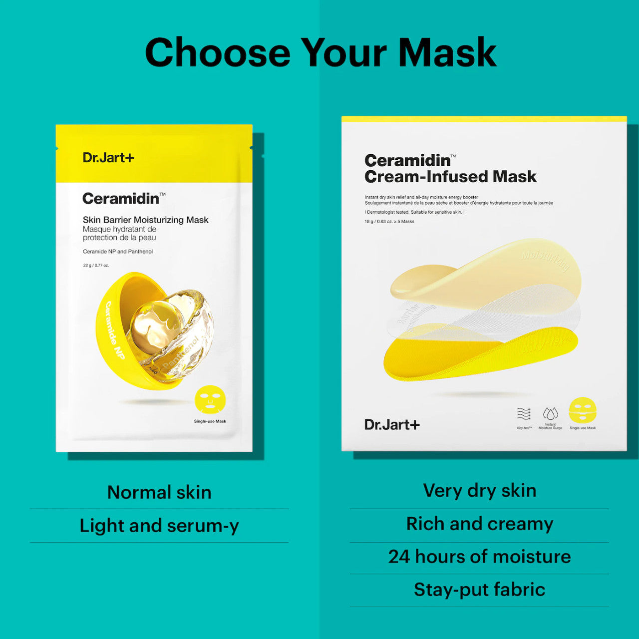 Dr. Jart+ Ceramidin™ Skin Barrier Moisturizing Mask