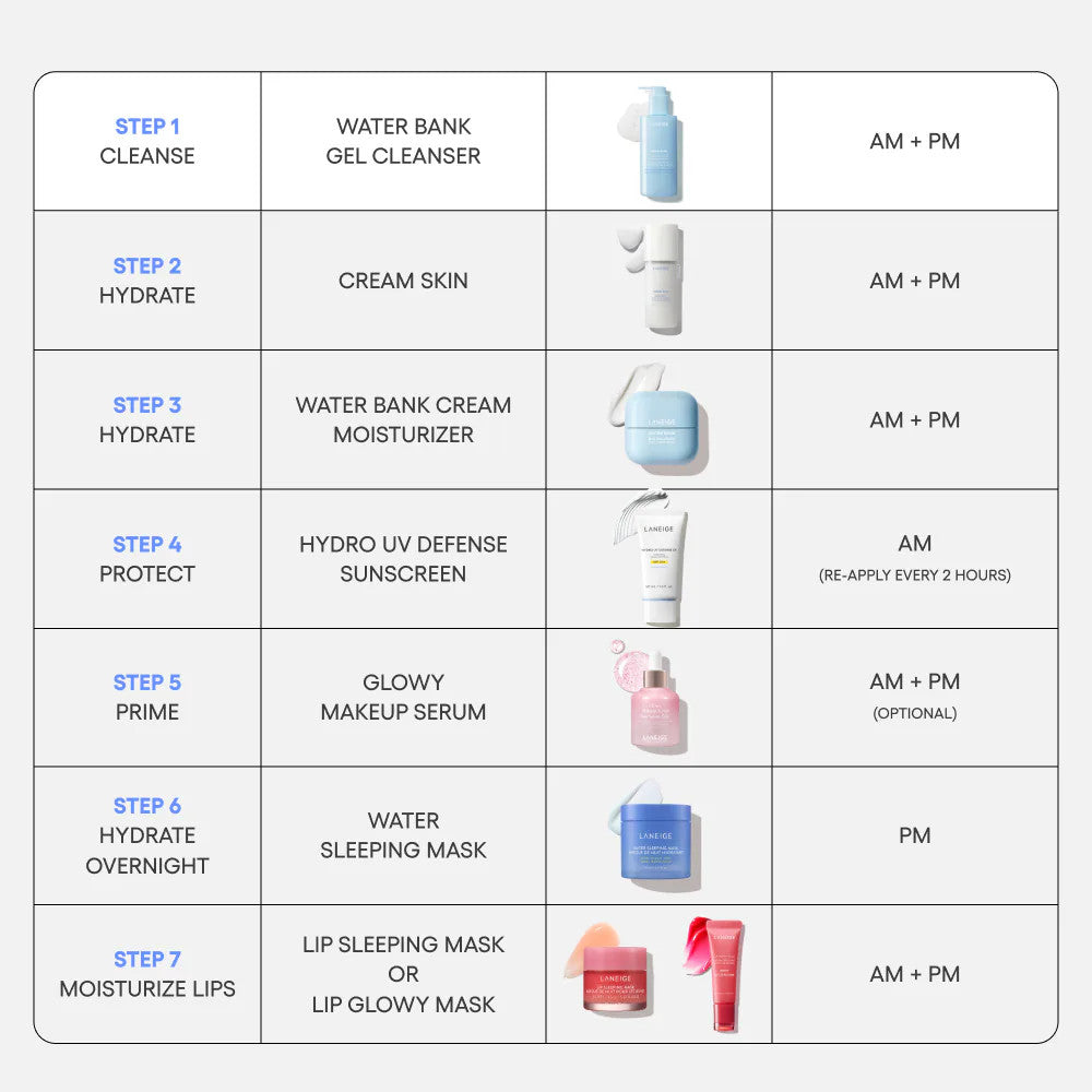 LANEIGE Mini Water Bank Gentle Gel Cleanser with Hyaluronic Acid (2.7oz)