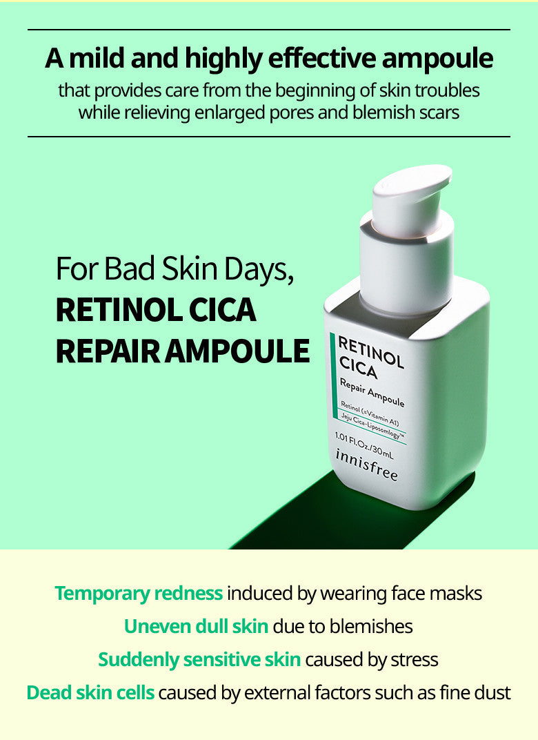INNISFREE Retinol Cica Repair Ampoule (1.01 oz)