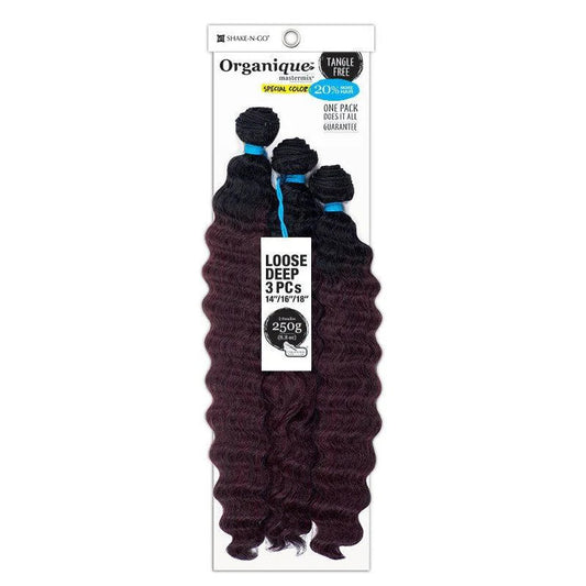 SHAKE N GO Organique Mastermix Loose Deep 3PCS (14"/16"/18")