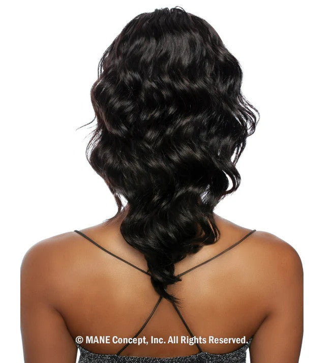 MANE CONCEPT Pristine 100% Human Hair - LOOSE DEEP DRAWSTRING PONYTAIL 16"