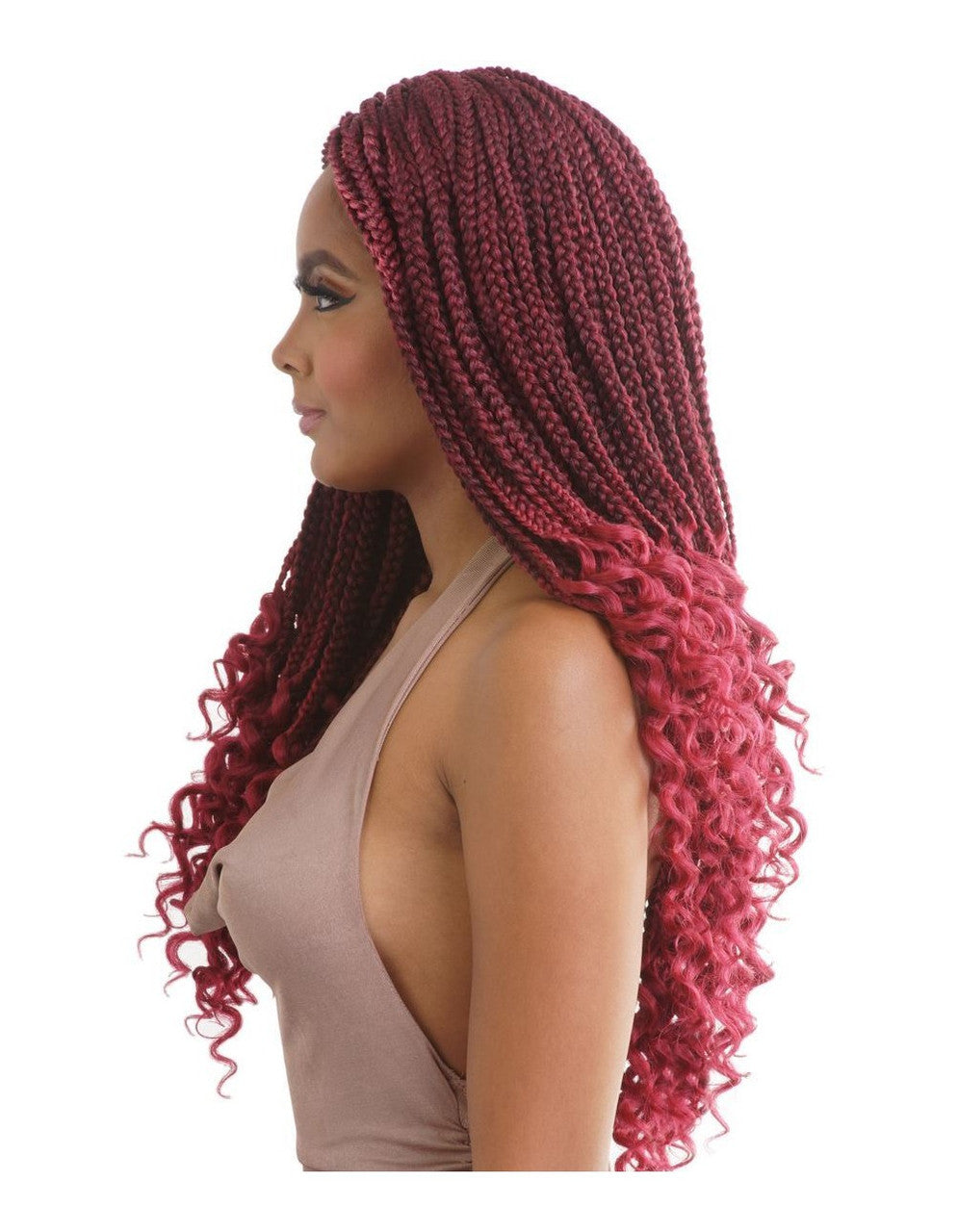 [WHOLESALE] MANE CONCEPT Synthetic Crochet hair - AFRI CURLY ENDS BOX BRAID 18" (x 10 )