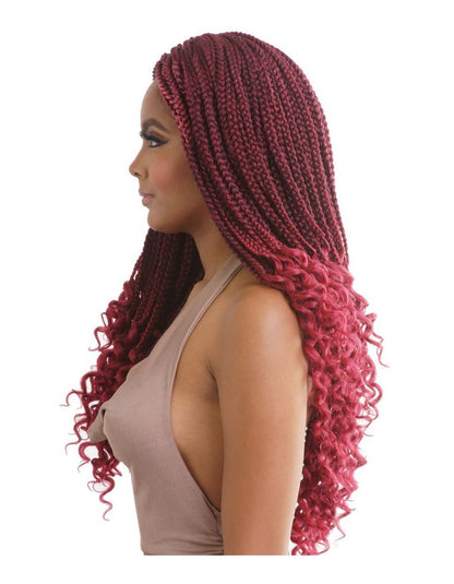 [WHOLESALE] MANE CONCEPT Synthetic Crochet hair - AFRI CURLY ENDS BOX BRAID 18" (x 10 )