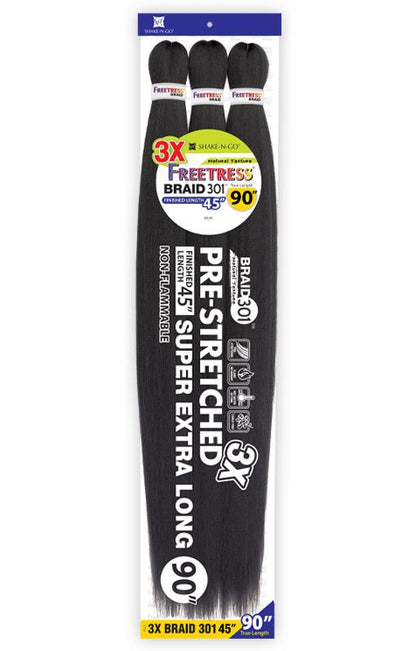 SHAKE N GO Freetress 3X Braid 301 45"