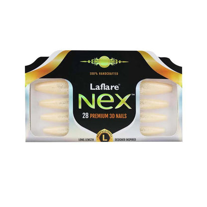 Laflare NEX 28 Premium 3D Nails - Long Coffin