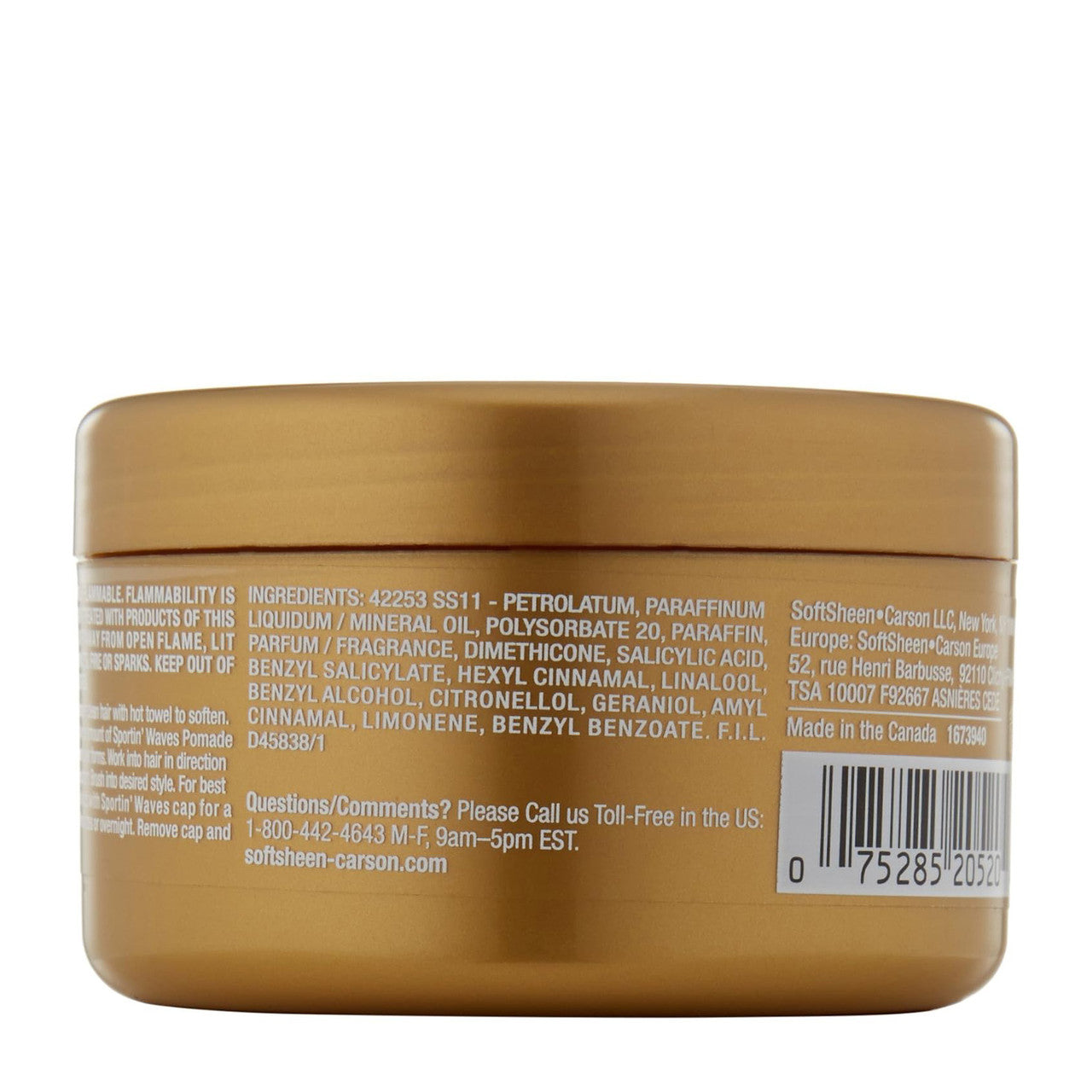 Softsheen Carson Sportin Waves Maximum Hold Pomade (3.5 oz)