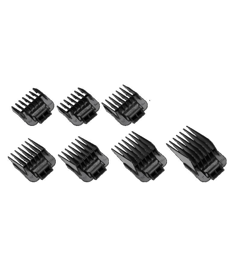 ANDIS Snap-On Blade Attachment Combs, 7-Comb Set