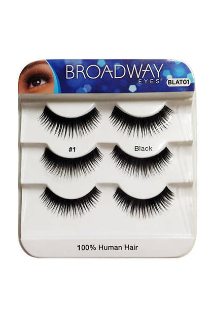 Broadway 100% Human Hair Strip Lashes Eyelashes