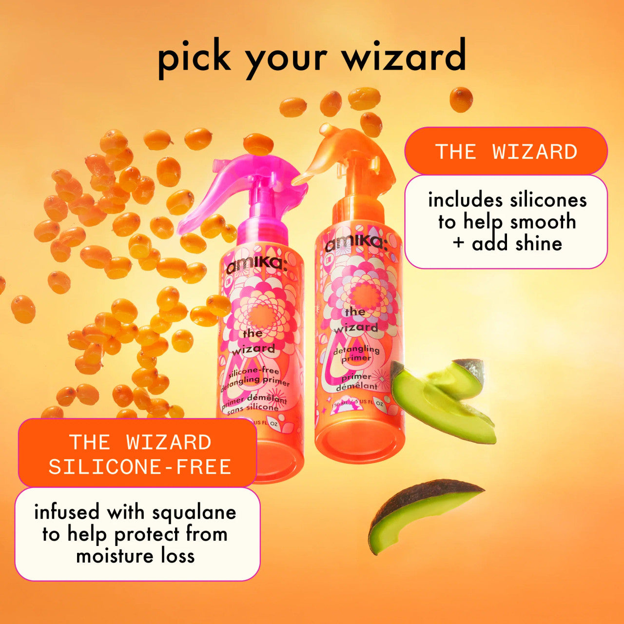 AMIKA The Wizard Silicone-Free Detangling Primer  (5oz)
