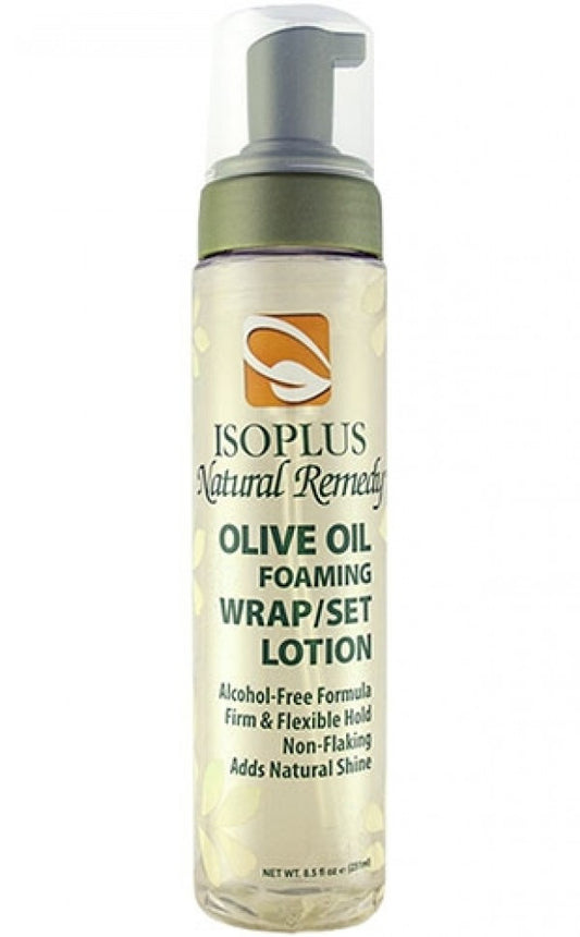 ISOPLUS Natural Remedy Olive Oil Foaming Wrap and Set Lotion (8.5 oz)