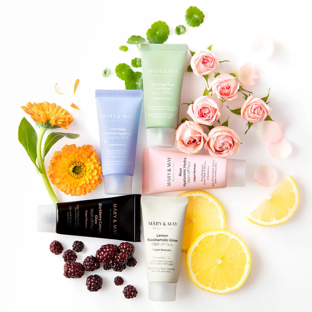 MARY & MAY Vegan Wash Off Mask Mini Gift Set (30g x5)