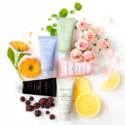 MARY & MAY Vegan Wash Off Mask Mini Gift Set (30g x5)