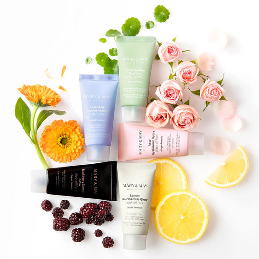 MARY & MAY Vegan Wash Off Mask Mini Gift Set (30g x5)