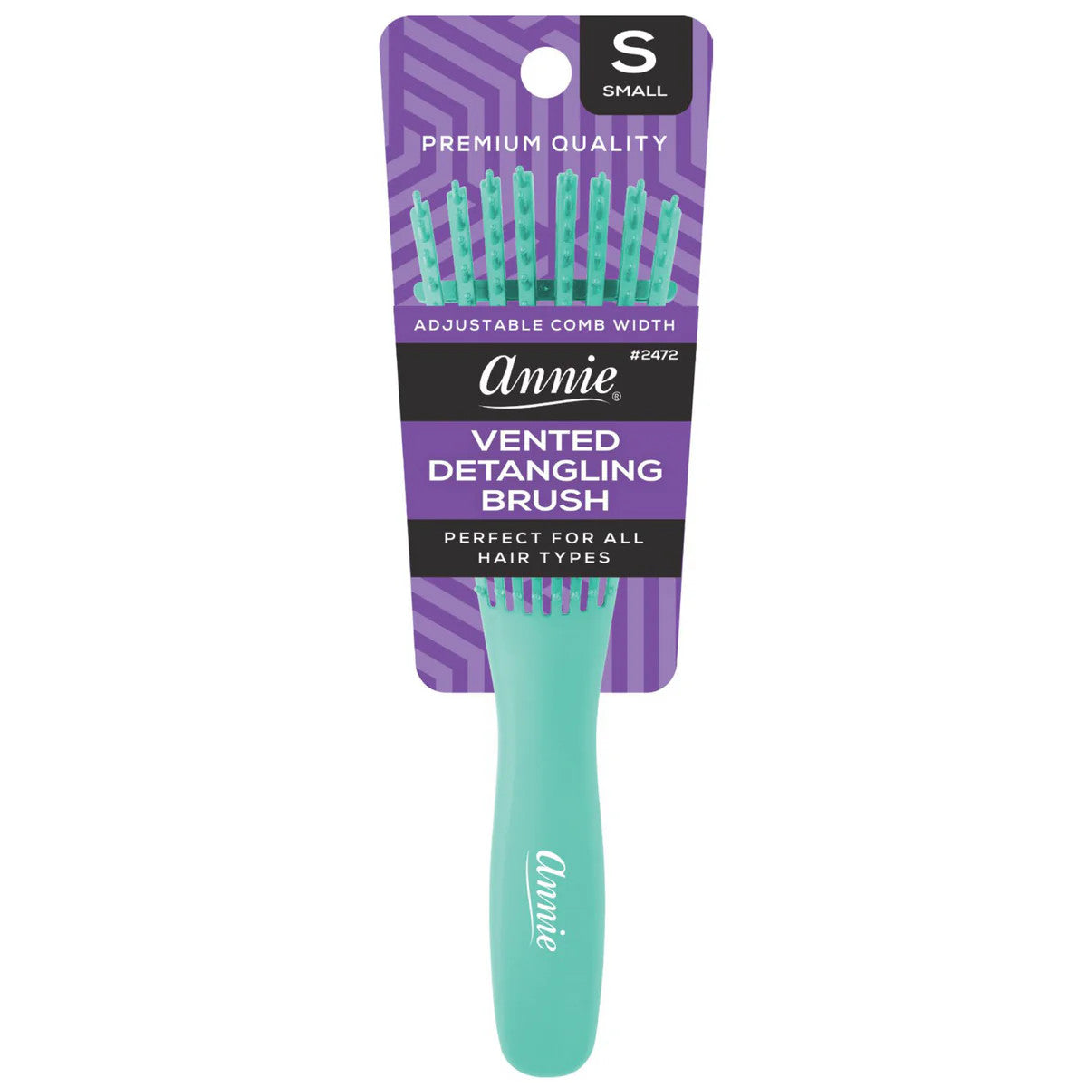 Annie Vented Detangler Brush Small 8 Row